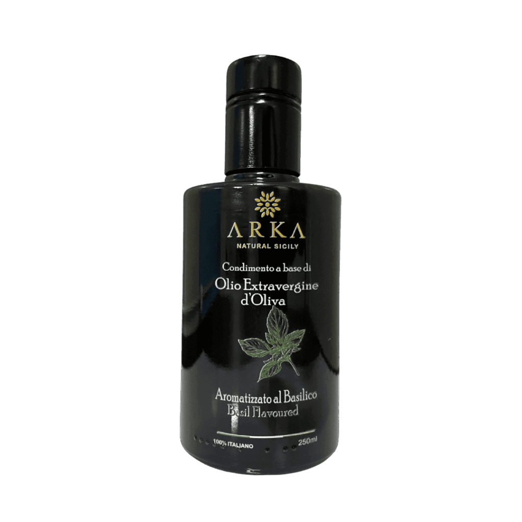 Condimento a base di Olio Extravergine di Oliva Aromatizzato al Basilico 0,25L CONFEZIONE DA 6 BOTTIGLIE